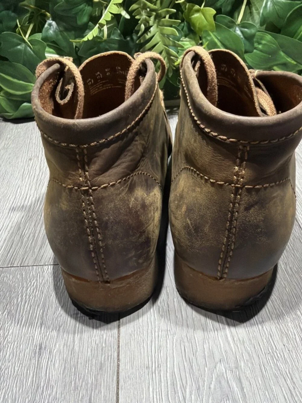 Clarks Originals Wallabee Chukka Comfort Boots Brown Leather men's Size 11.5